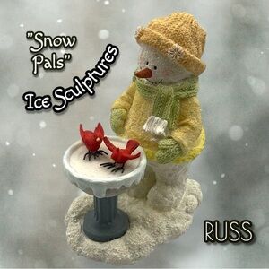 Russ "Snow Pals" Ice Sculptures Snowman Figurine